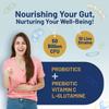 Bio Cultures Complex Probiotics and Prebiotics - 50 Billion CFU - 10 Live Bacteria Strains  Added with Inulin, L-Glutamine & Vitamin C - 60 Capsules | Advanced Probiotic for Women & Men by Prowise view 4