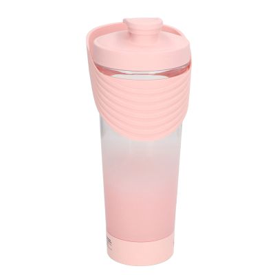 GraSky USB Rechargeable Electric Protein Shaker Bottle - Powerful 800ML, Vibrant Pink