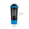 GraSky 700ml Protein Shaker Bottle - BPA-Free, Portable, and Stylish Fitness Water Bottle view 2