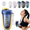 GraSky Yellow Stainless Steel Protein Shaker Bottle - 590ML, Dishwasher Safe & Stylish view 1
