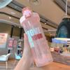 GraSky 27oz Pink Protein Shaker Bottle with Locking Lid and Shaker Ball - BPA Free, Easy Measurement Scale, Carry Handle view 1
