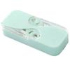 FreshCart Basics Portable Floss Dispenser, Automatic Dental Flosser Pick Organizer Case with 12 Dental Floss Picks, Refillable Floss Holder Box for Teeth Cleaning view 1