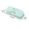 FreshCart Basics Portable Floss Dispenser, Automatic Dental Flosser Pick Organizer Case with 12 Dental Floss Picks, Refillable Floss Holder Box for Teeth Cleaning view 2