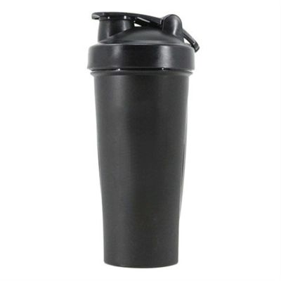 GraSky 400ML Portable Sport Shaker Bottle for Mixing Whey Protein Powder - Clever Design for Fitness Enthusiasts - Ideal for Outdoor Activities (Black)