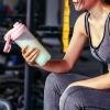 GraSky Gray Kawaii Protein Shaker Bottle - 700ML Sports Water Jug for Women, Teens, and School view 2