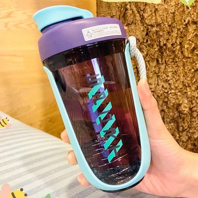 GraSky 20oz Portable Protein Shaker Bottle with Mixing Wire Whisk, Dishwasher Safe, Green