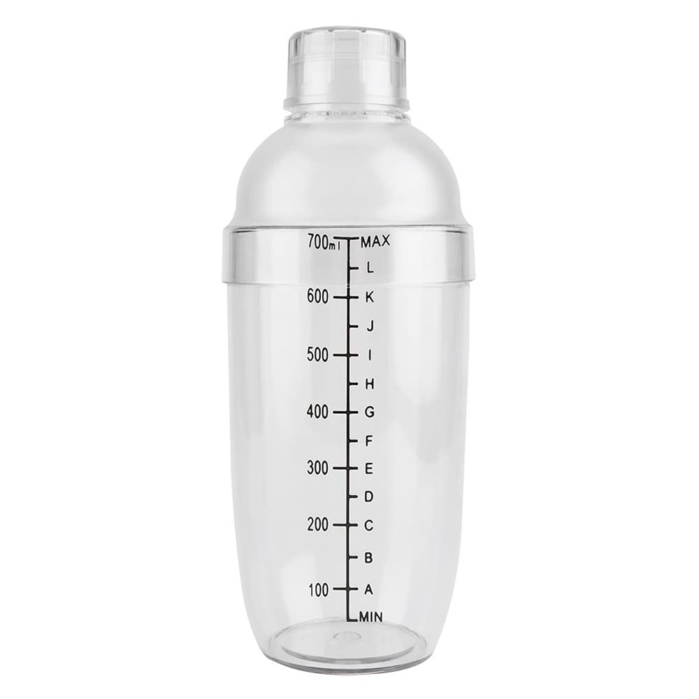 GraSky Transparent 300ml Resin Anti-Corrosion Shaker Bottle: A Cocktail Shaker for Bars (17cm)