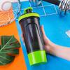 GraSky 700ml BPA-Free Plastic Whey Protein Shaker Bottle - Portable Gym Sports Water Bottle for Fitness Enthusiasts (Color: B) view 2