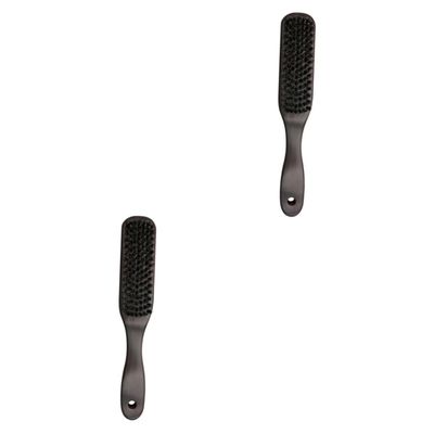 Mipcase 2pcs Men Beard Cleaning Brush Styling Bristle Beard Brush for Grooming Personal Care Supply