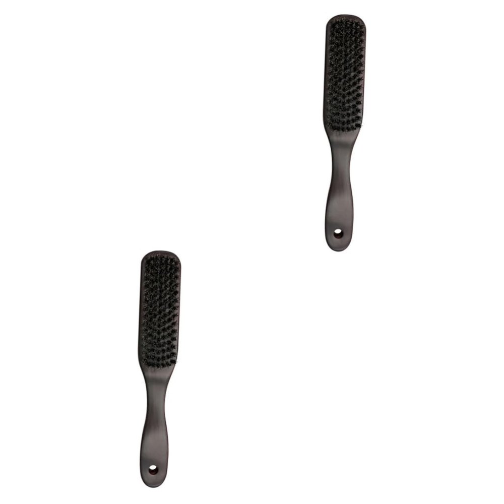 Mipcase 2pcs Men Beard Cleaning Brush Styling Bristle Beard Brush for Grooming Personal Care Supply