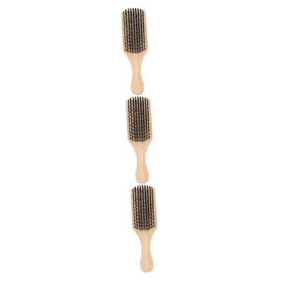 Mipcase 3pcs Multi-function Shredded Hair Brush for Barber Shop for Beard and Curly Hair Care