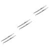 Mipcase 6pcs Steel Elbow Tweezers Set for Machine Repair Multifunctional Pointed Tweezers Kit for Jewelry Holding and DIY Crafts view 1