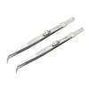Mipcase 6pcs Steel Elbow Tweezers Set for Machine Repair Multifunctional Pointed Tweezers Kit for Jewelry Holding and DIY Crafts view 2