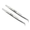 Mipcase 6pcs Steel Elbow Tweezers Set for Machine Repair Multifunctional Pointed Tweezers Kit for Jewelry Holding and DIY Crafts view 3