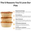 Chicken & Mushroom Pies (6 Pack)  Gourmet British Comfort Food, Hearty Individual Portions for Family Dinners, Lunches & Special Gatherings  Heat and Enjoy, Delivered Fresh to Your Door view 2