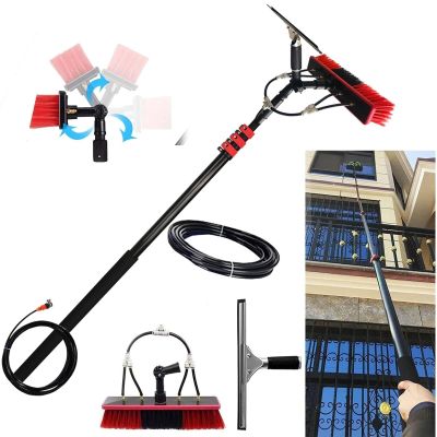 HRYHWASE Window Cleaning Brush Retractable High-altitude Cleaning Window Brush Photovoltaic and Solar Panels Washing Set for Trucks (One Color 1.00 g (Pack of 1))