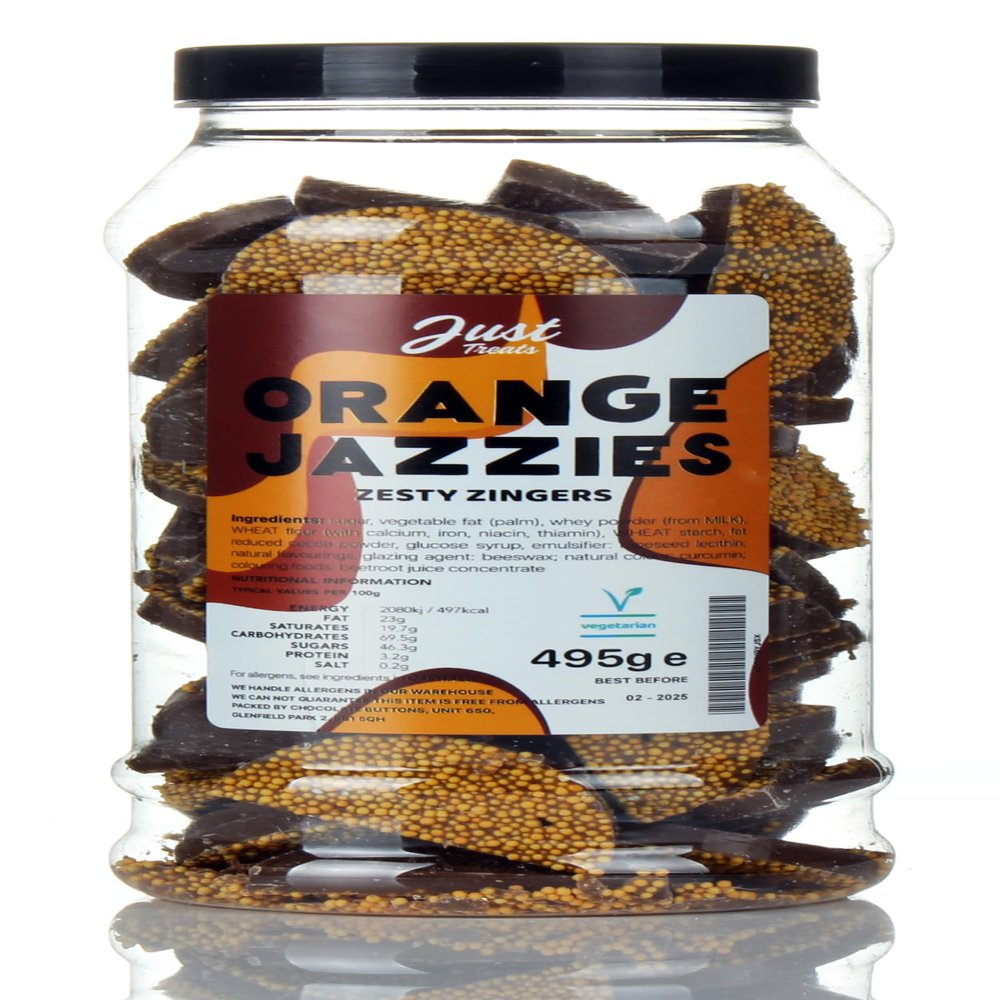 Just Treats Orange Jazzies Gift Jar
