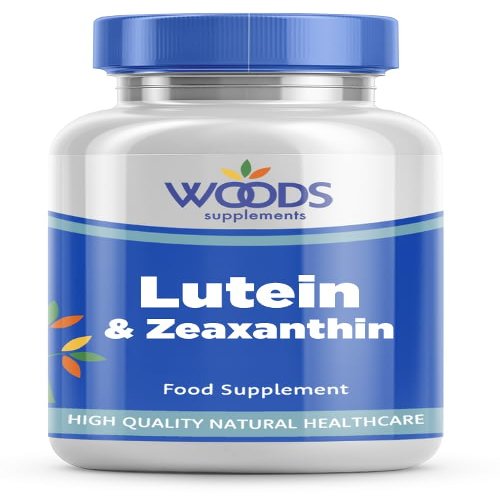 Woods Supplements - 20g Lutein and Zeaxanthin Supplement. 180x Complex Multivitamin Tablets with Added Astaxanthin, Bilberry, Carrot, Gingko, Beta Carotene, Vitamins C, E, B for Healthy Eyes & Vision