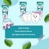 Kids Toothpaste Bundle with 3 Pack Big Teeth 6-8 Years 50ml Each and Kids Toothbrushes (Pack of 3) with Glameno Thank You Card view 4