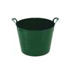 12 X DARK GREEN - 42 Litre Large Flexi Tub Multi-Purpose Water Storage Container/Toys Bucket/Animal Feed Tub Robust Polyethylene Flex Tub For Home Garden - MADE IN U.K view 3
