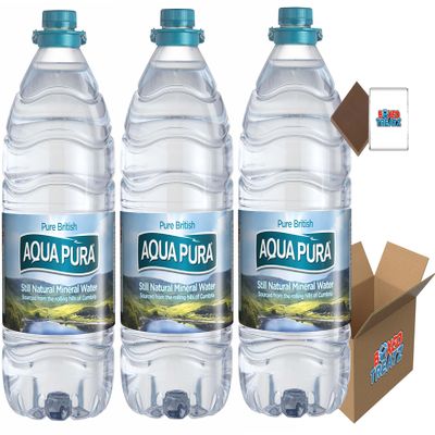 Aqua Pura Still Natural Mineral Water 5L (Pack of 3) Home, Office, Party - Boxed Treatz