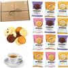 Border Biscuits Big Box Luxury British Hamper bundle 12 Twin packs (24 Single) Individually wrapped 4 Varieties Viennese Chocolate Golden Oat & Butterscotch perfect gifting for all occasions view 2