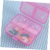 Mobestech 2pcs Portable Case Compartments Double Layer Seal Storage Container Holder for Camping Travel Medicine Organiser for Pill Box Day Medication Organizer for Travel Pill Box view 3