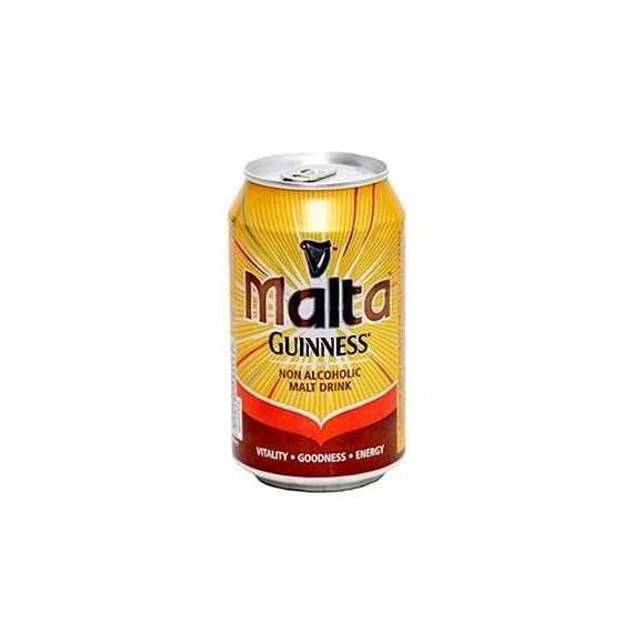 Malta Guinness Can 330ml From Nigeria - Non-Alcoholic Malt (Pack of 6)