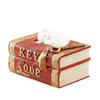 SwePer Paper Facial Tissue Box Cover Holder for Bathroom Vanity Countertops, Bedroom Dressers, Night Stands, Desks and Tables - Metal view 1