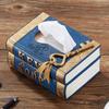 SwePer Paper Facial Tissue Box Cover Holder for Bathroom Vanity Countertops, Bedroom Dressers, Night Stands, Desks and Tables - Metal view 3