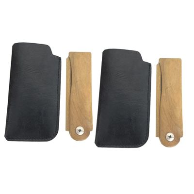 Beavorty 2 Sets Folding Beard Comb Case Household Hair Comb for Daily Use for Travel and Grooming