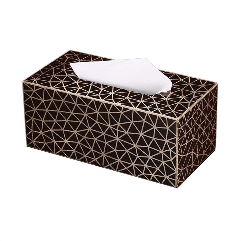 SwePer Tissue Box Tissue Box Creative Geometric Pattern Pumping Tissue Box Living Room Home Rectangular Tissue Box Holder Tissue Box Covers