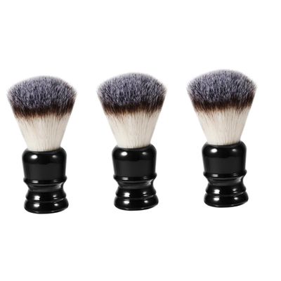 Didiseaon 3pcs Beard Brush Men Resin Handle Nylon Bristles Beard Cleaning Brush Portable Styling for Daily Use