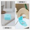 Healeved 2pcs Organizer Box Portable Storage Case for Outdoor Tampon Holder Case view 4