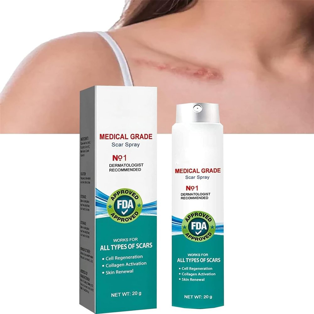 Lovilds Advanced Scar Spray, Scar Remove Advanced Scar Spray, Scar Removal Spray, Acne Scar Treatment for Face, Acne Scars and Dark Spaot Remover, for All Types of Scars (1Pcs)