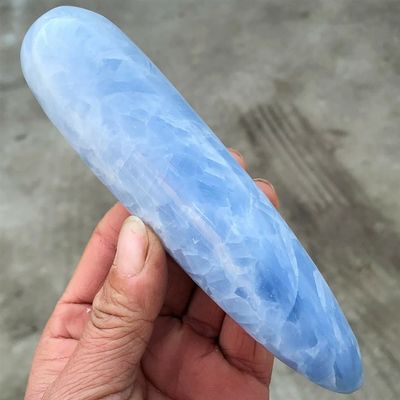 Home Collections Natural Celestia Quartz Crystal Massager Powerful (Size : 100-110MM)
