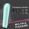 10 Modes Quiet Powerful Handheld Electric Bullet Massage Tool for Woman Sports Recovery Muscle Aches Pain Shoulder Foot Massage Relax, Handheld Mini Pocket Travel Personal Bullet Rod (Green) view 4