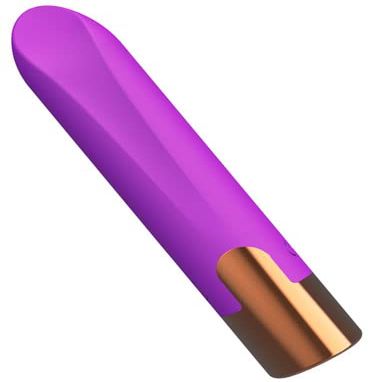 10 Modes Quiet Powerful Handheld Electric Bullet Massage Tool for Woman Sports Recovery Muscle Aches Pain Shoulder Foot Massage Relax, Handheld Mini Pocket Travel Personal Bullet Rod (Purple)