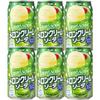 ASAHI CALPIS SODA Melon Cream Soda Japanese Canned Soft Drinks 350ml (Pack of 6) view 1