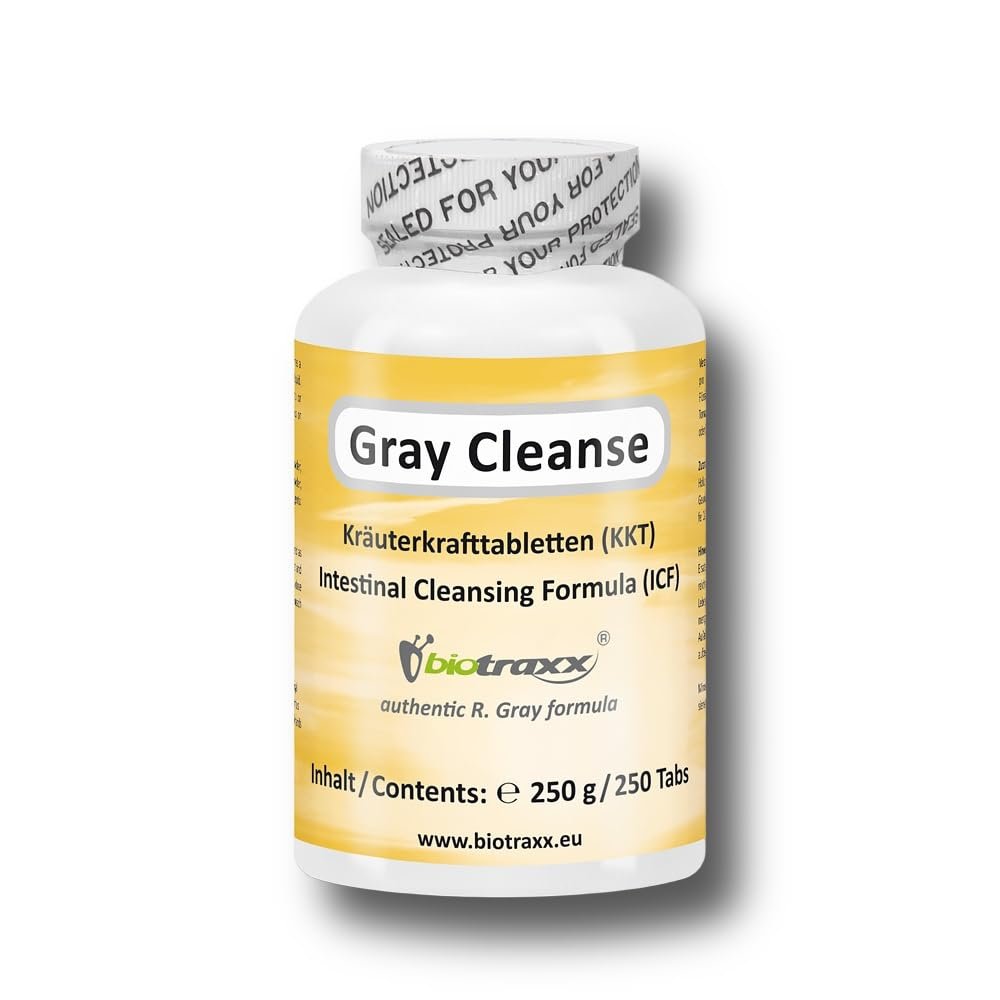 R. Gray Herbal Strength Tablets KKT 250, 250 g - Intestinal Care and Cleansing, 250 Tablets