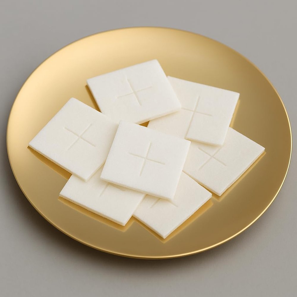 Gluten-Free Altar Bread White 1'', Bag of 50 | Premium Communion Wafers for Church Services, Eucharist, and Celiacs