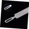Didiseaon Stainless Steel Eyebrow Set Slanted Eyebrow Clip for Women and Men Precision Makeup Tool Silver Color view 4