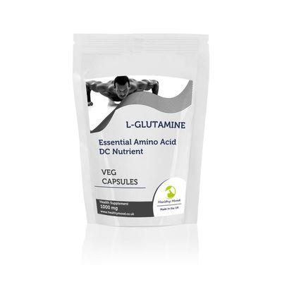L-Glutamine Amino Acid 1000mg Veg HPMC x30 Capsules Endari Health Supplements Healthy Mood UK