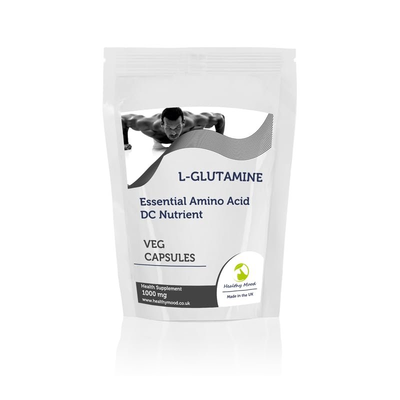 L-Glutamine Amino Acid 1000mg Veg HPMC x30 Capsules Endari Health Supplements Healthy Mood UK