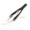 DOITOOL 4pcs Men Eyebrow Tweezers Kit Precision Eyebrow Removal Retractable Slanted Pinch Clip Hair Makeup Tool Random Color view 4