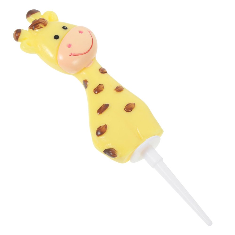 Holibanna Animal Cake Decorations Farm Cake Topper Resin Giraffe Topper Baking Dessert Decor Theme