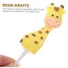 Holibanna Animal Cake Decorations Farm Cake Topper Resin Giraffe Topper Baking Dessert Decor Theme view 4
