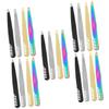 Mipcase 5sets Eyebrow Tweezers for Women Professional Tweezers Comfortable Handle Perfect for Women Men Facial Hair Easy to Use 4pcs*5 view 1