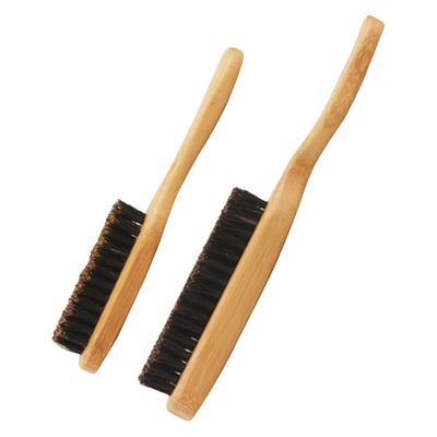 Mipcase 2pcs Men Hair Beard Cleaning Styling Brush Detangling Barber Brush for Men Gentle Bristles Salon Quality
