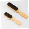 Mipcase 2pcs Men Hair Beard Cleaning Styling Brush Detangling Barber Brush for Men Gentle Bristles Salon Quality view 3